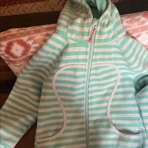 lululemon athletica Mint Green Striped Sweater